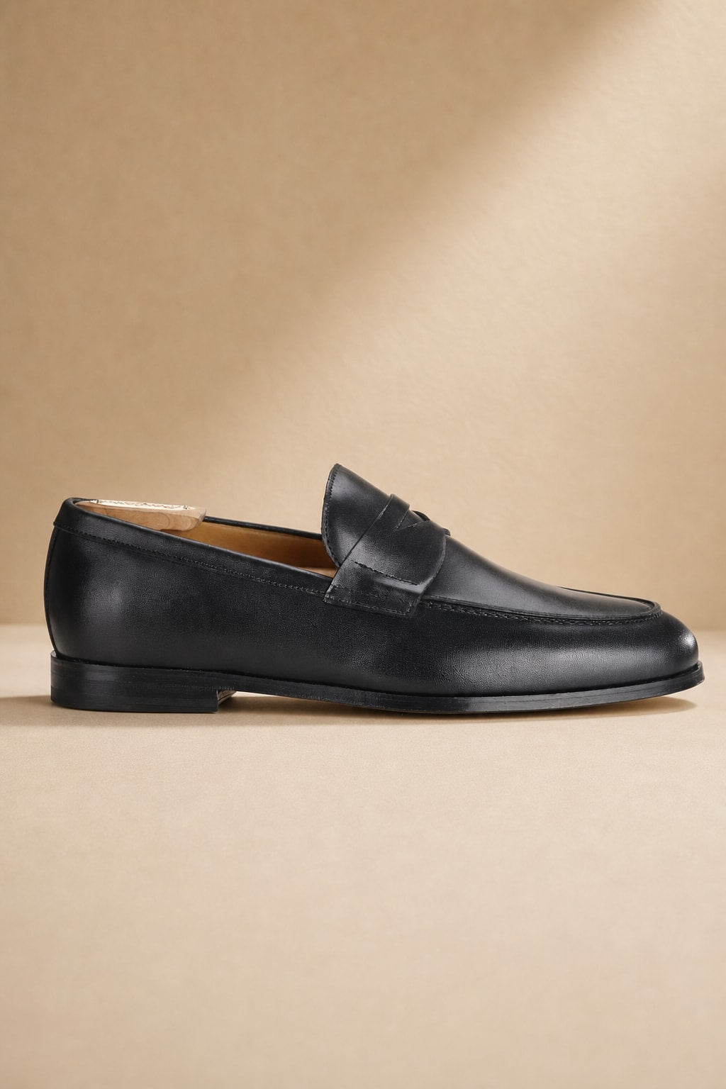 Penny loafer cuir lisse marine