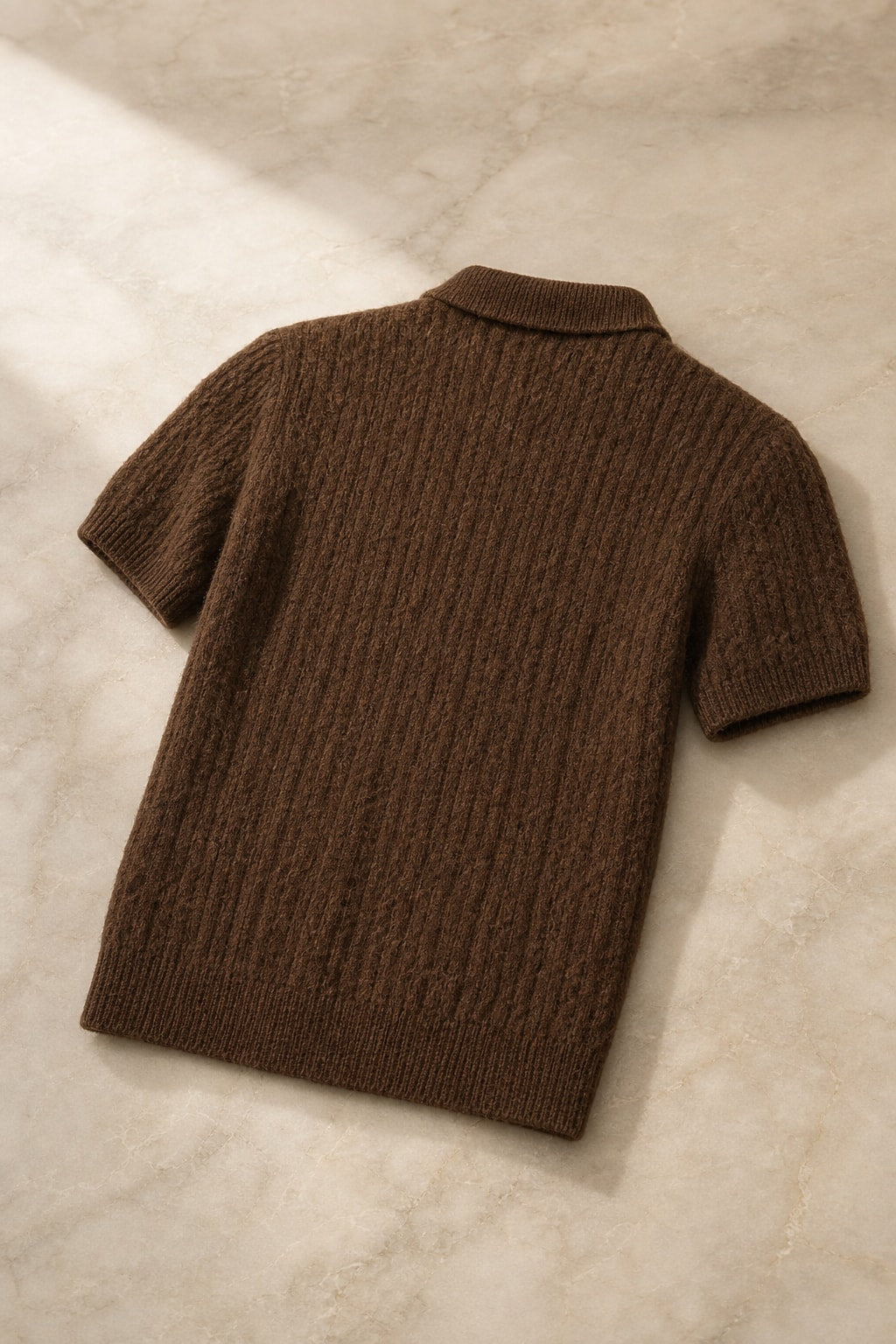 Polo marron — vue 2